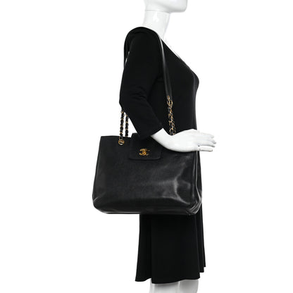 Chanel Caviar Shoulder Bag Black 2 of 15