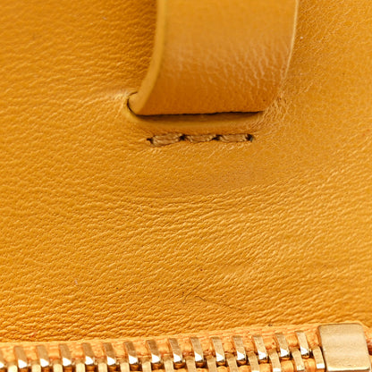 Celine Goatskin Medium Classic Box Flap Bag Orange 16 of 16