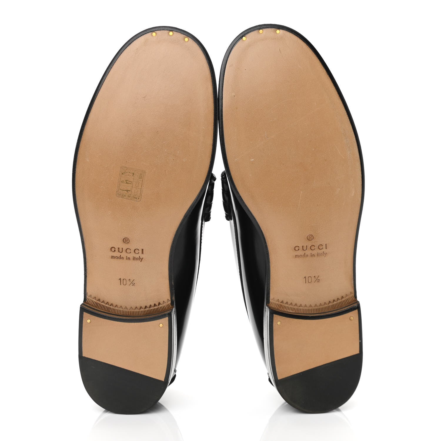Gucci Calfskin Web Mens Interlocking GG Loafers 10.5 White Black 5 of 8