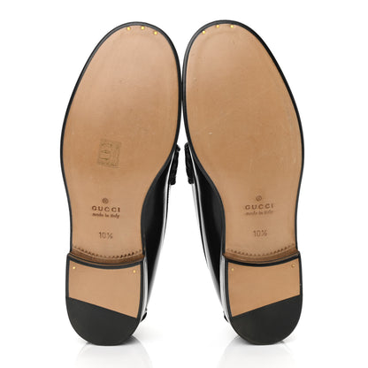 Gucci Calfskin Web Mens Interlocking GG Loafers 10.5 White Black 5 of 8