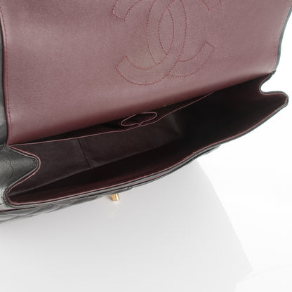 Chanel Lambskin Quilted Maxi Double Flap Black 5 of 9