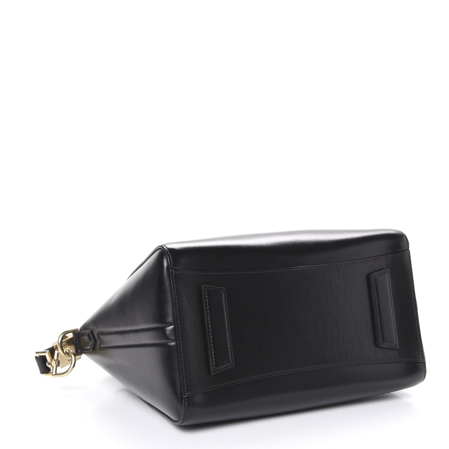 Shiny Lord Calfskin Small Antigona Black