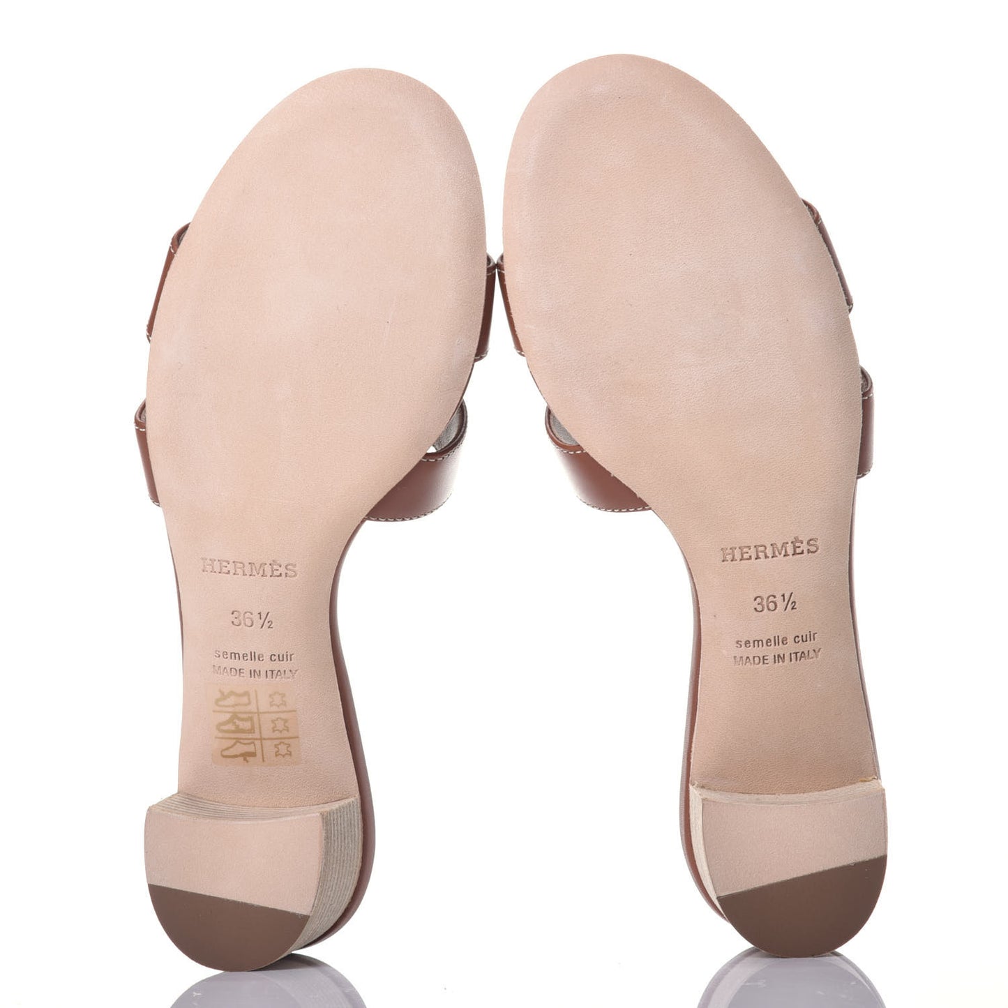 Calfskin Oasis Sandals 36.5 Gold