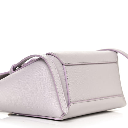 Celine Grained Calfskin Nano Belt Bag Lavender Grey 9 of 10
