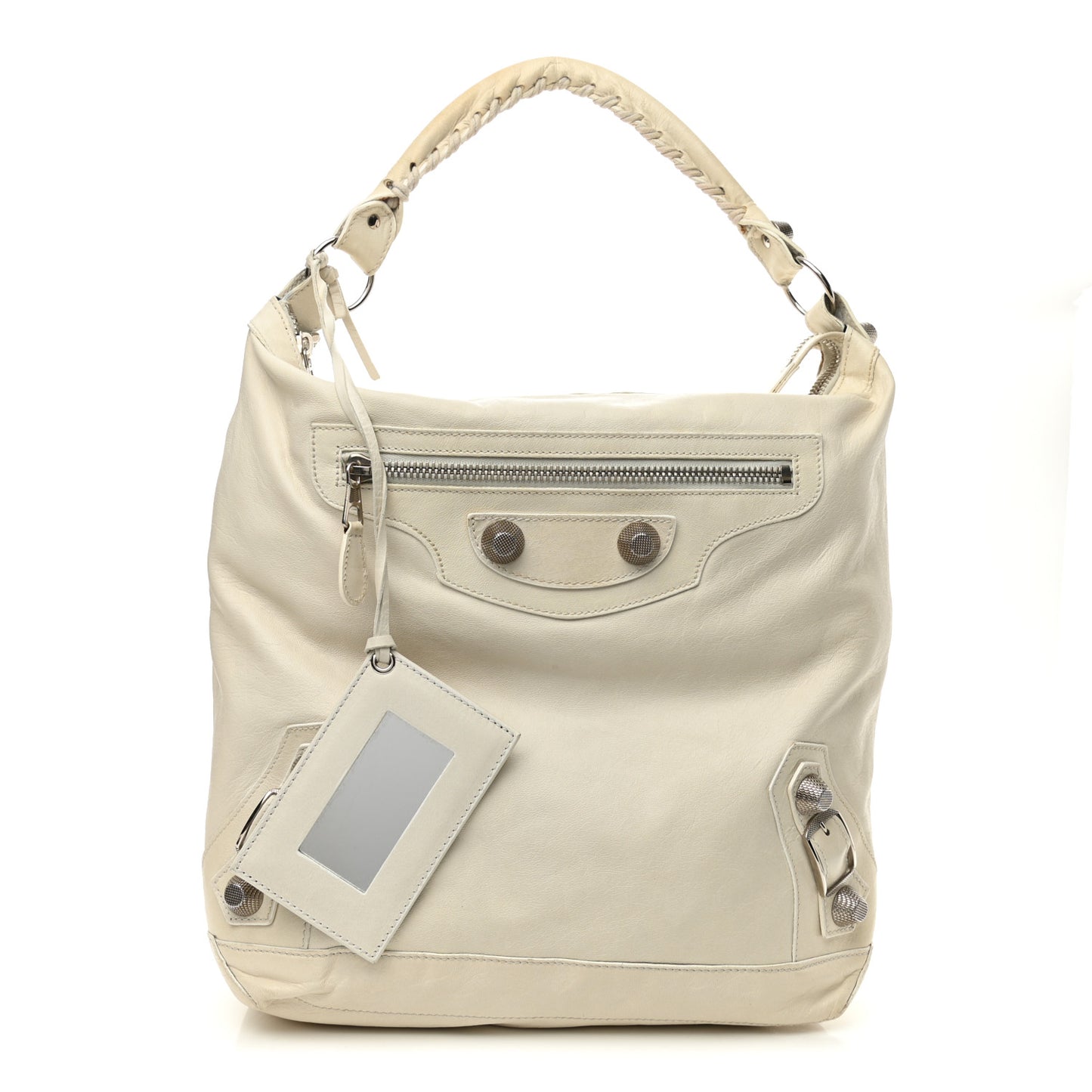 Agneau Giant 21 Silver Hardware Day Hobo Sahara