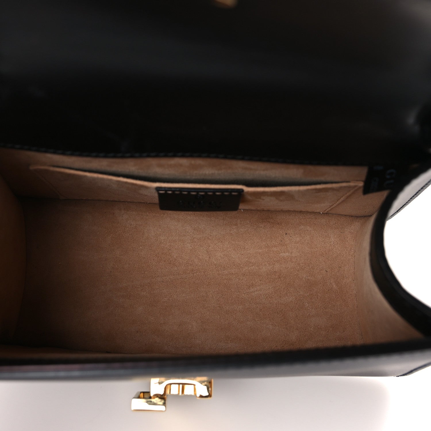 Gucci Calfskin Mini Sylvie Top Handle Bag Black 5 of 9