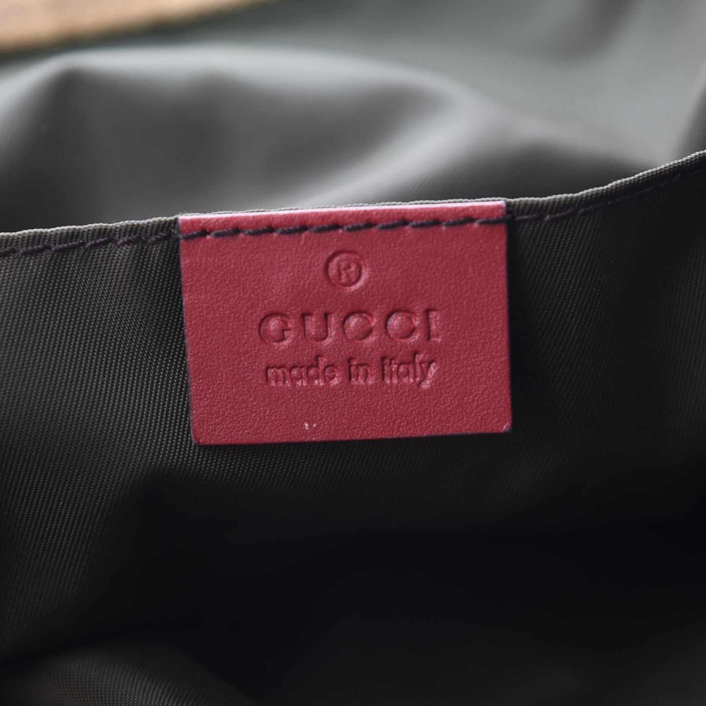 GG Monogram Medium Web Handle Vertical Tote Red