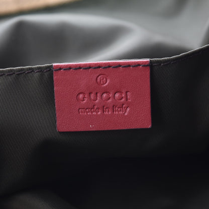 Gucci GG Monogram Medium Web Handle Vertical Tote Red 6 of 13