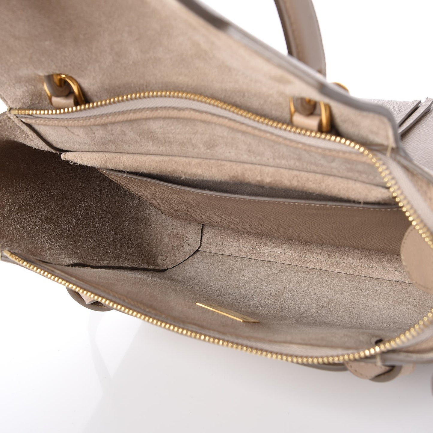 Grained Calfskin Micro Belt Bag Light Taupe
