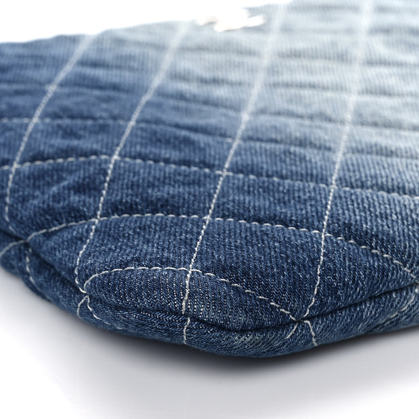 Denim Pocket Medium Cosmetic Case Blue