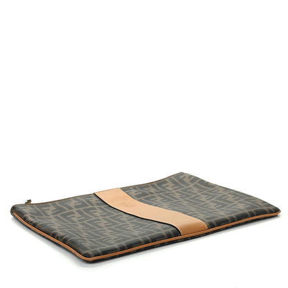 Fendi Zucca Spalmati Zip Pouch Tobacco 3 of 4