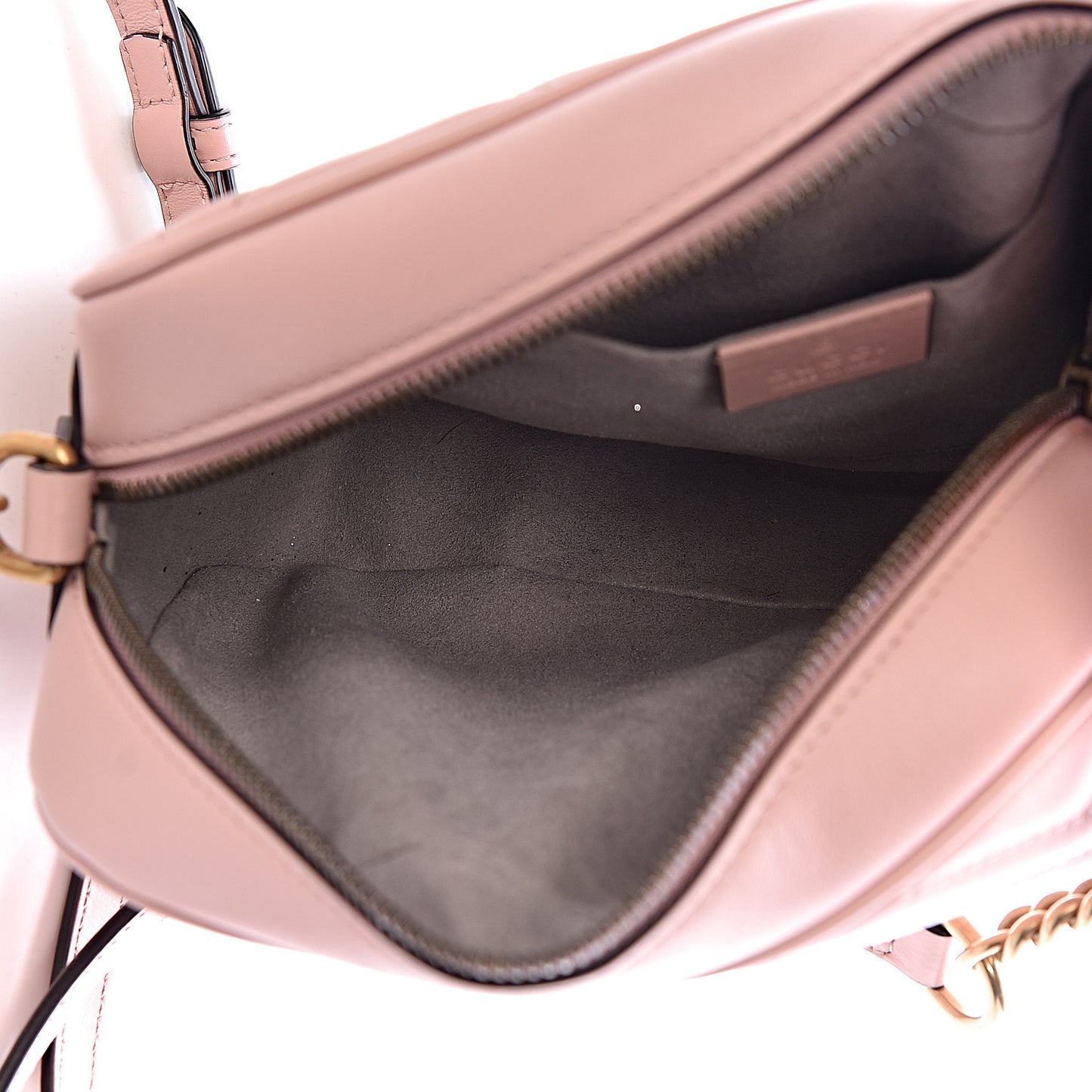 Calfskin Matelasse Small GG Marmont Chain Shoulder Bag Perfect Pink