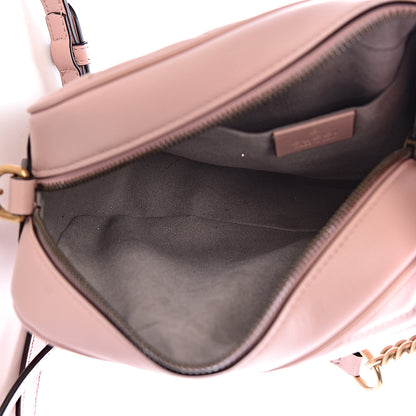 Gucci Calfskin Matelasse Small GG Marmont Chain Shoulder Bag Perfect Pink 5 of 10