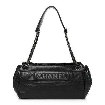 Chanel Lambskin Lax Accordion Hobo Black 1 of 10