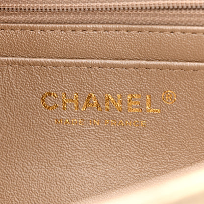 Chanel Metallic Goatskin Quilted Mini Rectangular Flap Gold 6 of 11