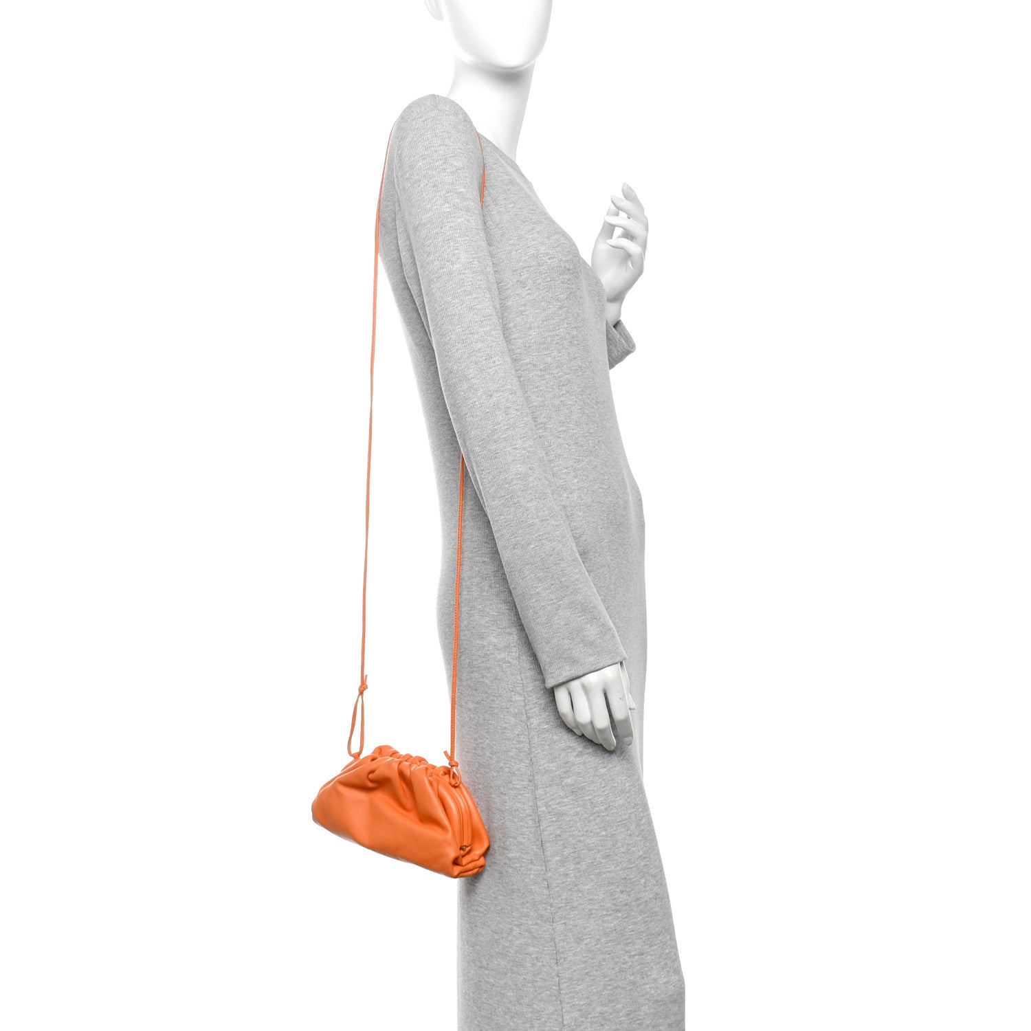 Bottega Veneta Butter Calfskin The Mini Pouch Light Orange 2 of 10