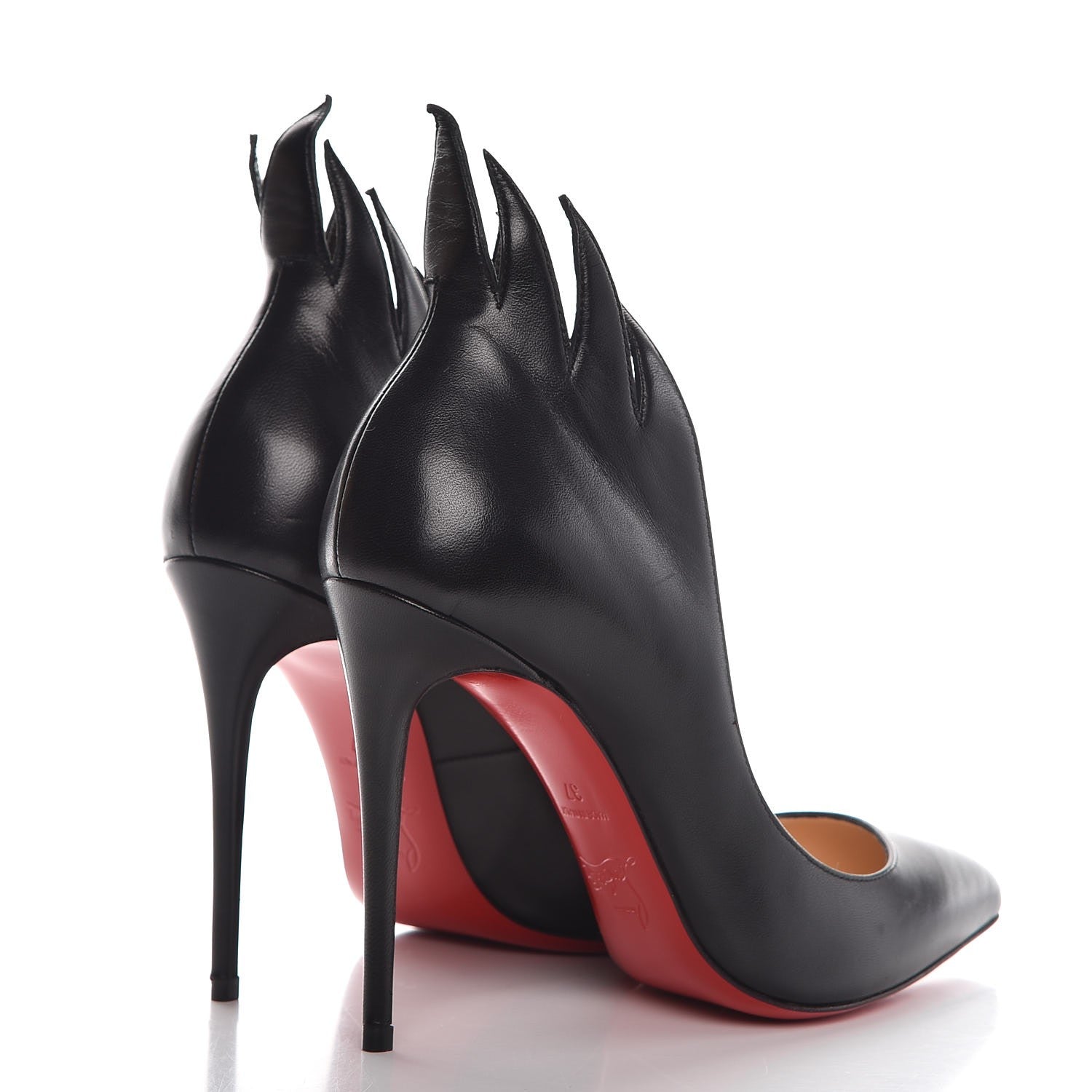 Christian Louboutin Shiny Nappa Victorina 100 Pumps 37 Black 4 of 8