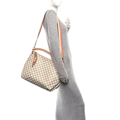 Louis Vuitton Damier Azur Beaubourg Hobo MM 2 of 9
