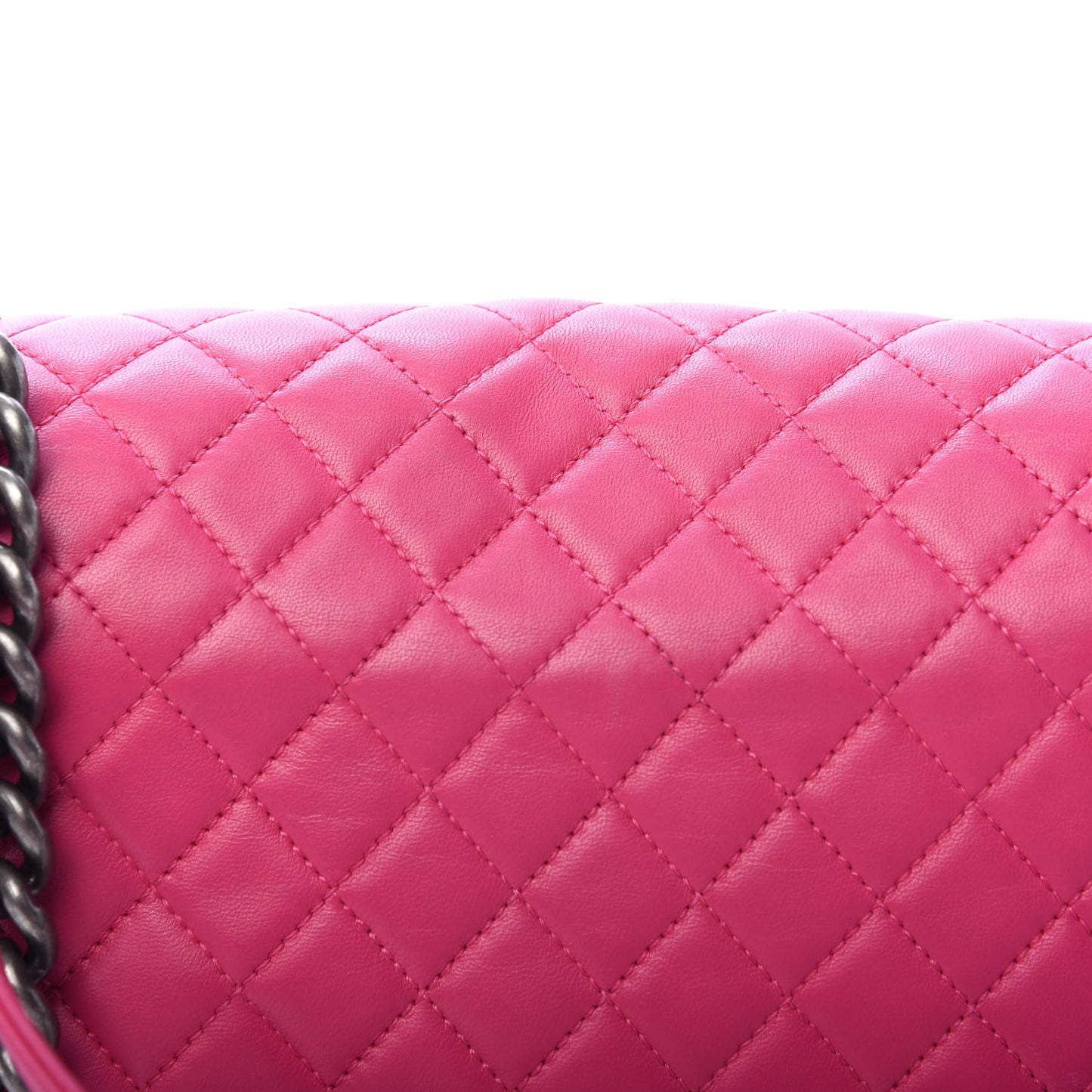 Lambskin Quilted Medium Boy Flap Pink