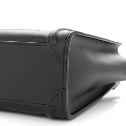 Celine Smooth Calfskin Nano Luggage Black 11 of 12