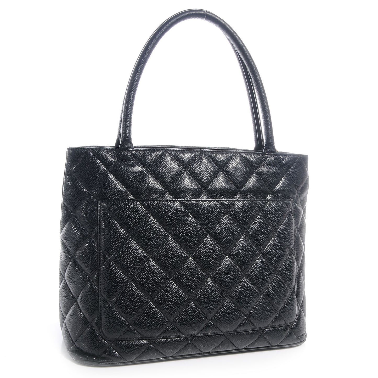 Caviar Medallion Tote Black