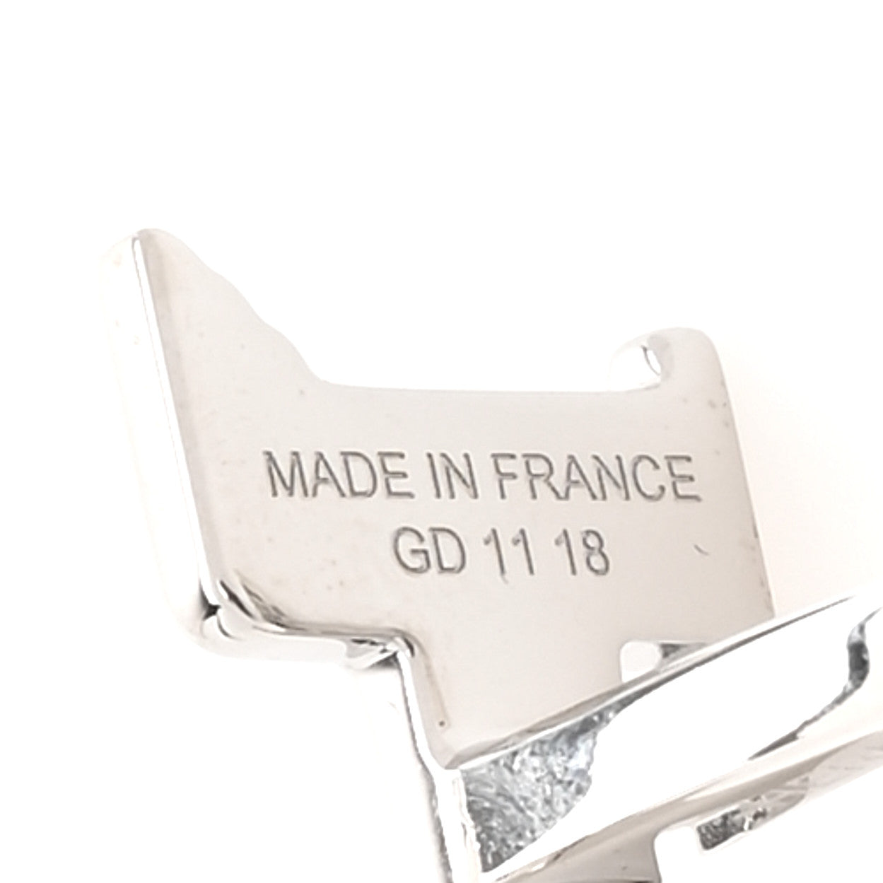 Brushed Palladium Pegase H Cufflinks Silver