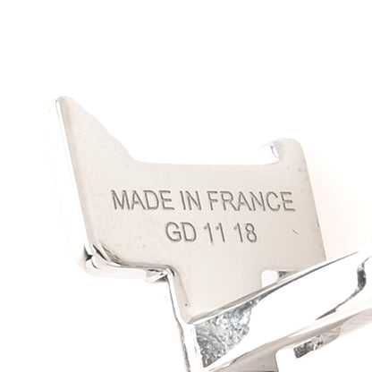 Hermes Brushed Palladium Pegase H Cufflinks Silver 4 of 5