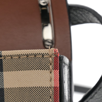 Burberry Goatskin Vintage Check Mini D-Ring Bag Black 11 of 12