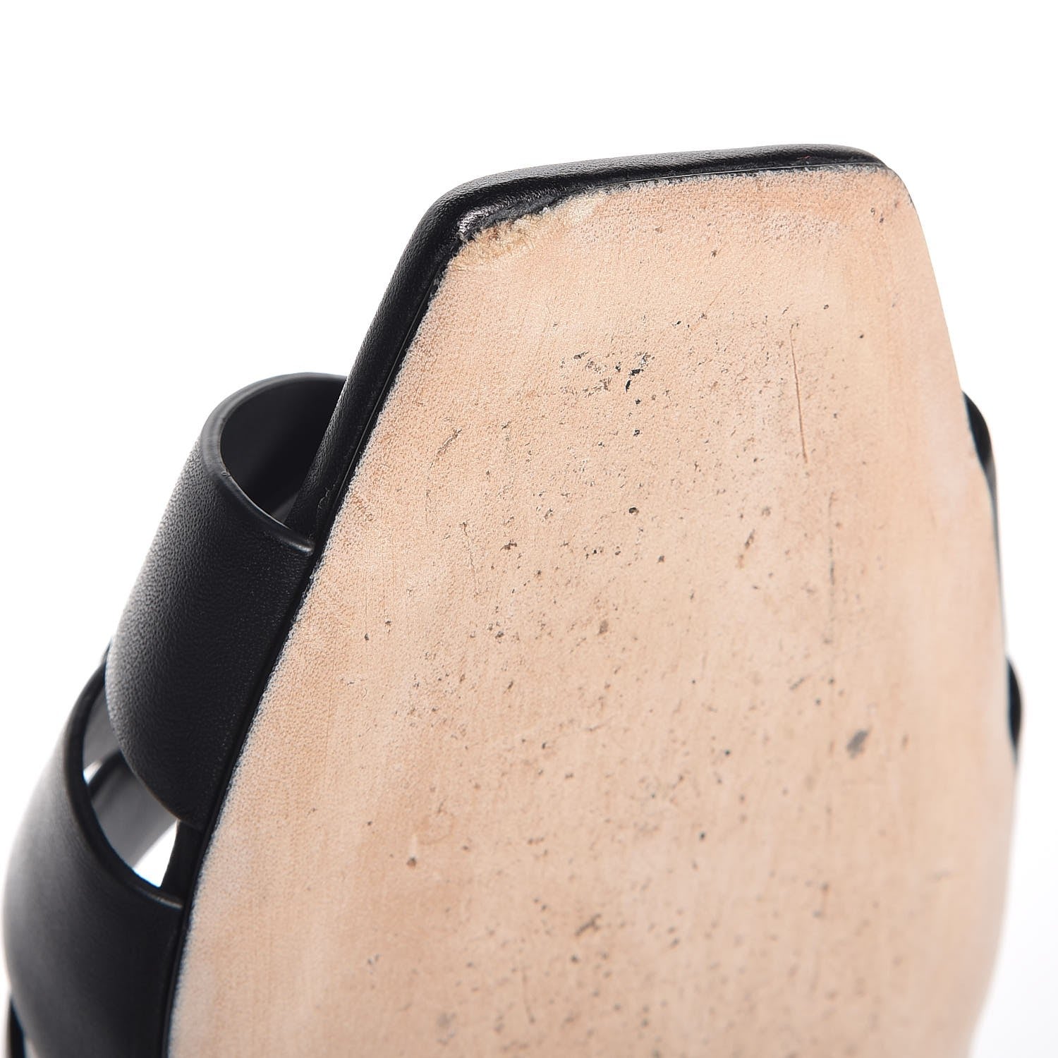 Saint Laurent Calfskin Nu Pied 05 Slide Sandals 38.5 Black 8 of 12