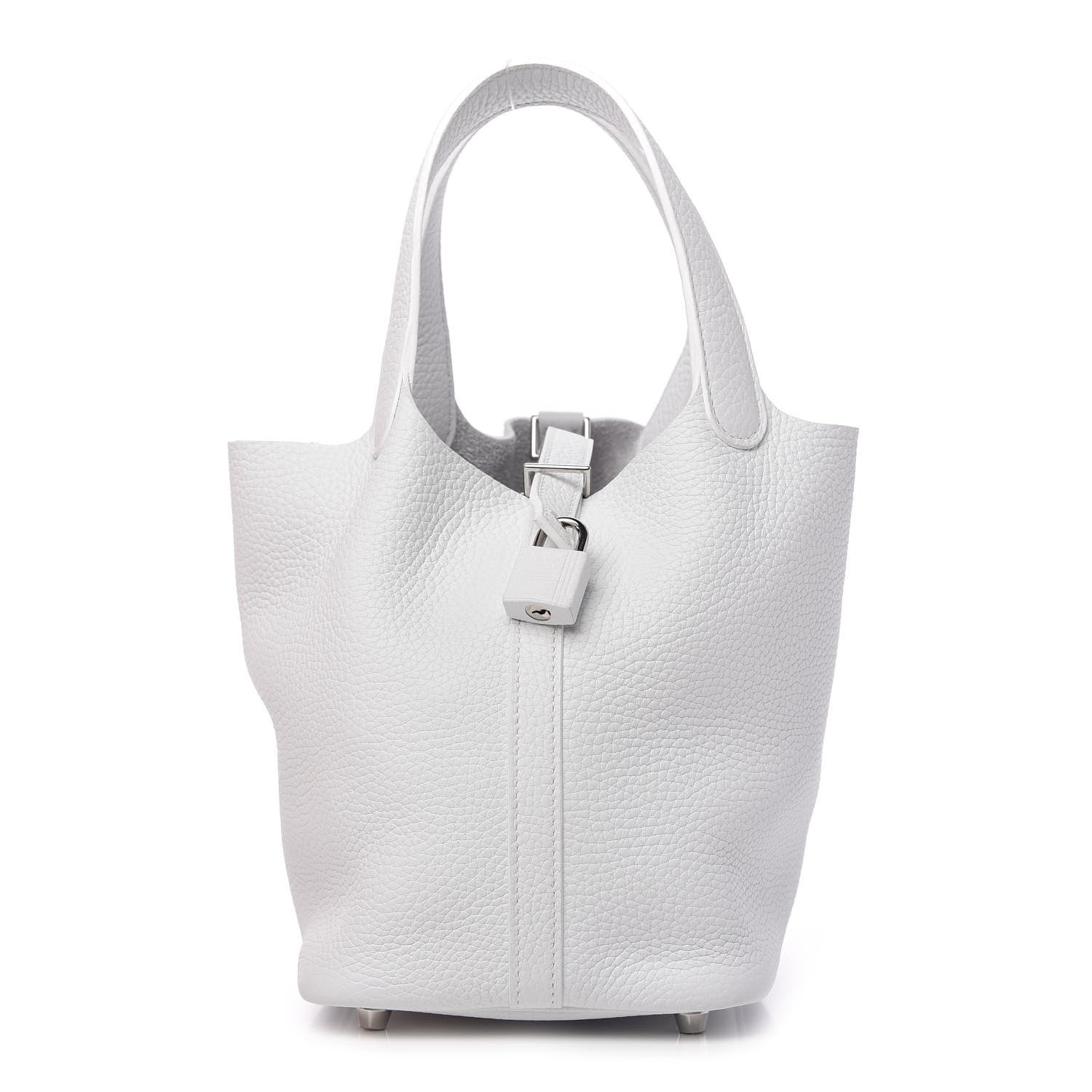 Hermes Taurillon Clemence Picotin Lock 18 PM White 1 of 10