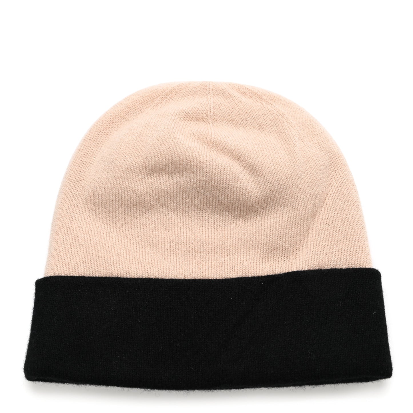 Cashmere CC Beanie Hat Beige Black