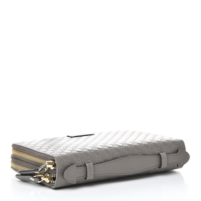 Gucci Soft Microguccissima Zip Around Top Handle Travel Wallet Loess 4 of 9