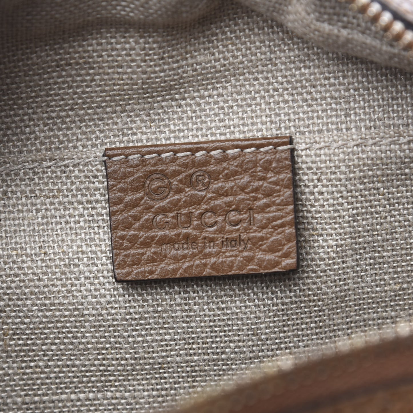 Monogram Mini Bree Messenger Bag Beige Tabacco