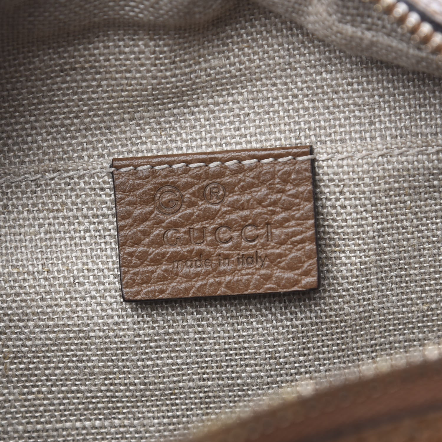 Gucci Monogram Mini Bree Messenger Bag Beige Tabacco 7 of 11