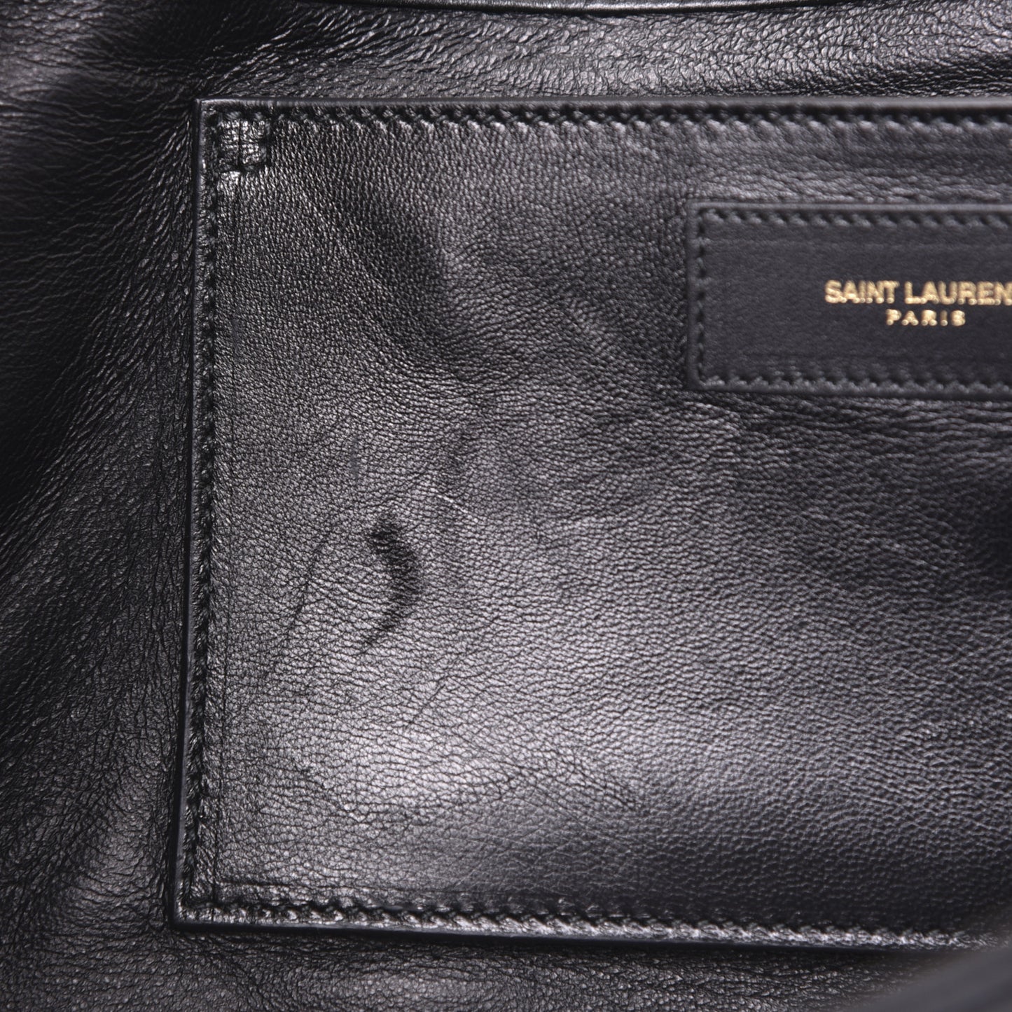 Calfskin Diagonal Clutch Black