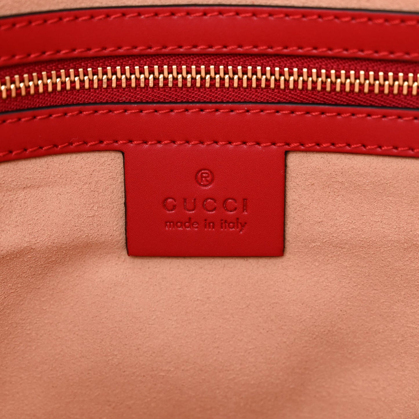 Soft GG Supreme Monogram Medium Crossbody Tote Beige Black Red
