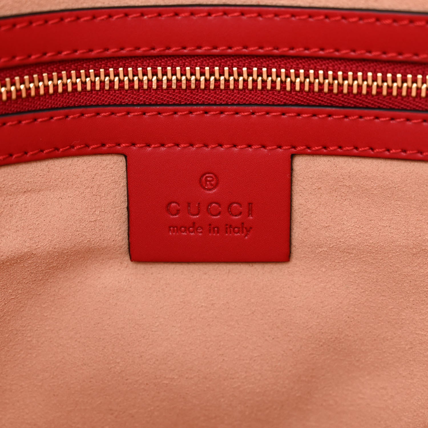 Gucci Soft GG Supreme Monogram Medium Crossbody Tote Beige Black Red 6 of 12