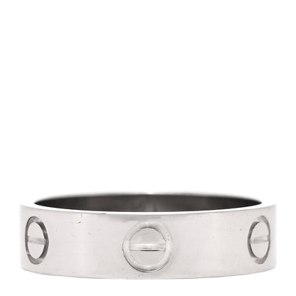 Cartier 18K White Gold 5.5mm LOVE Ring 59 8.75 1 of 4