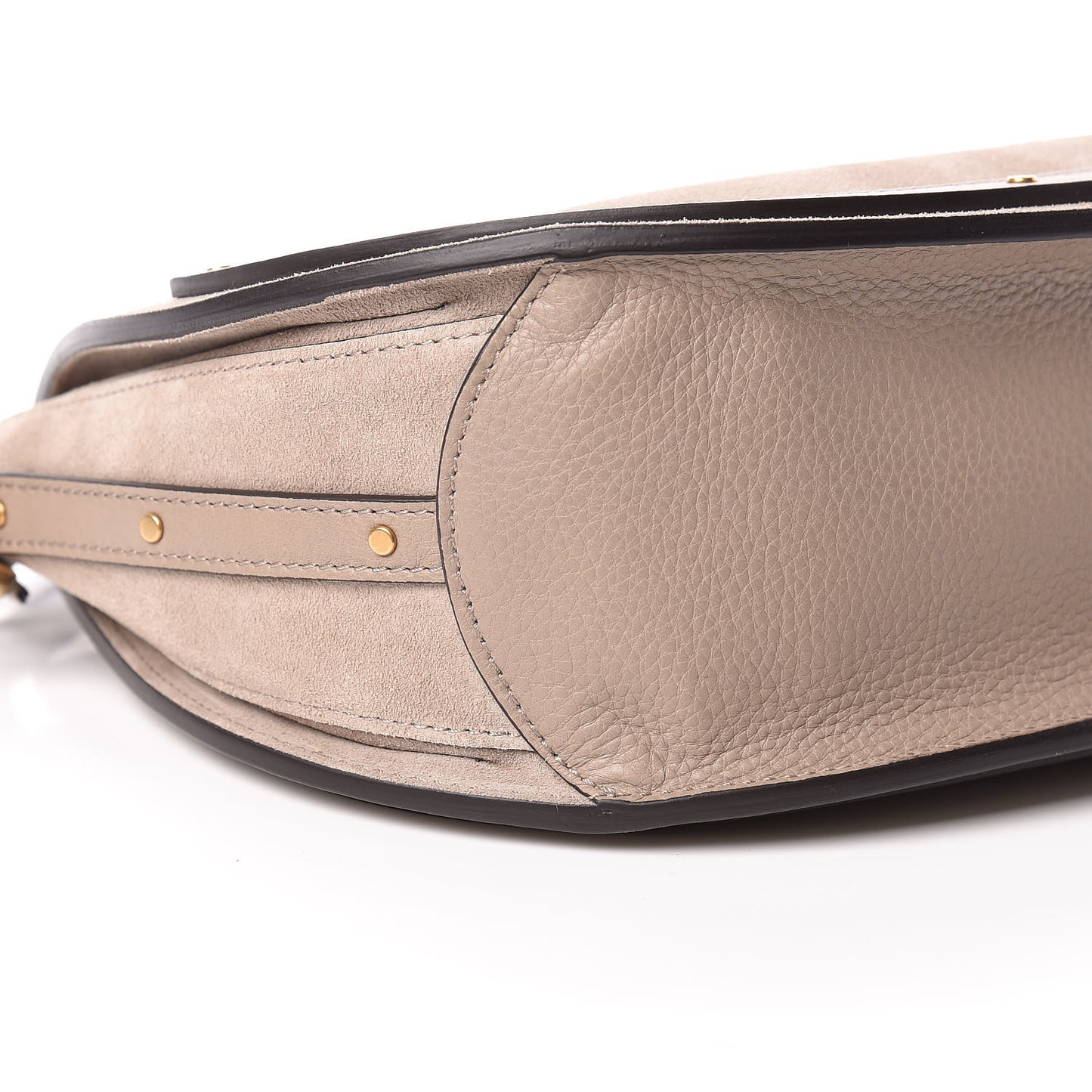 Calfskin Suede Medium Pixie Shoulder Bag Motty Grey