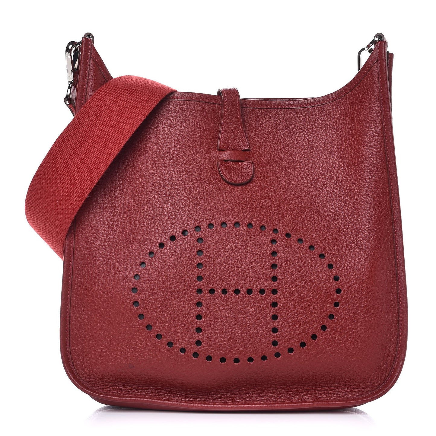 Taurillon Clemence Evelyne II PM Rouge Garance
