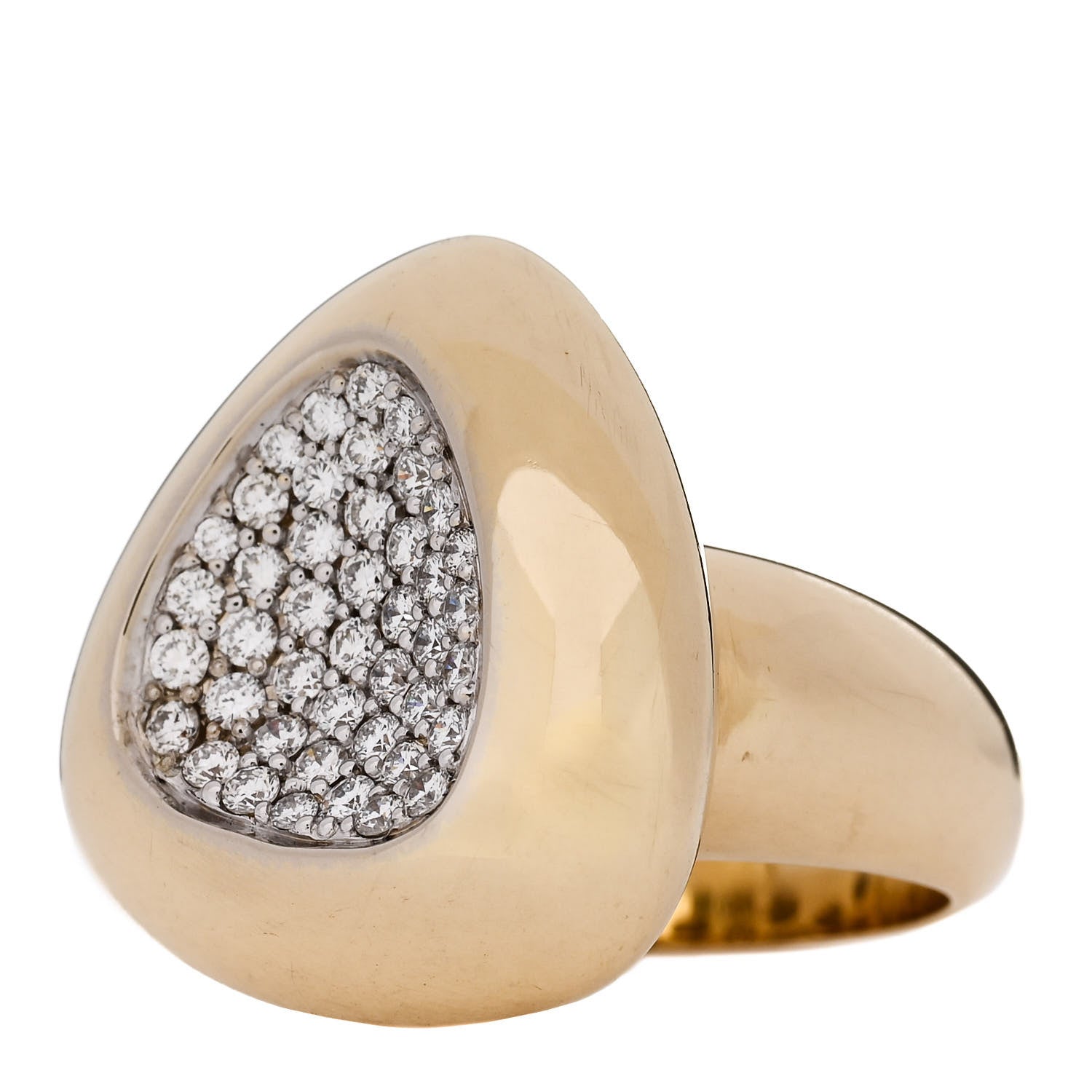 Roberto Coin 18K Yellow Gold Diamond Capri Plus Ring 53 6.25 3 of 6