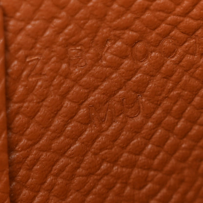 Hermes Epsom Calvi Card Case Gold 7 of 7