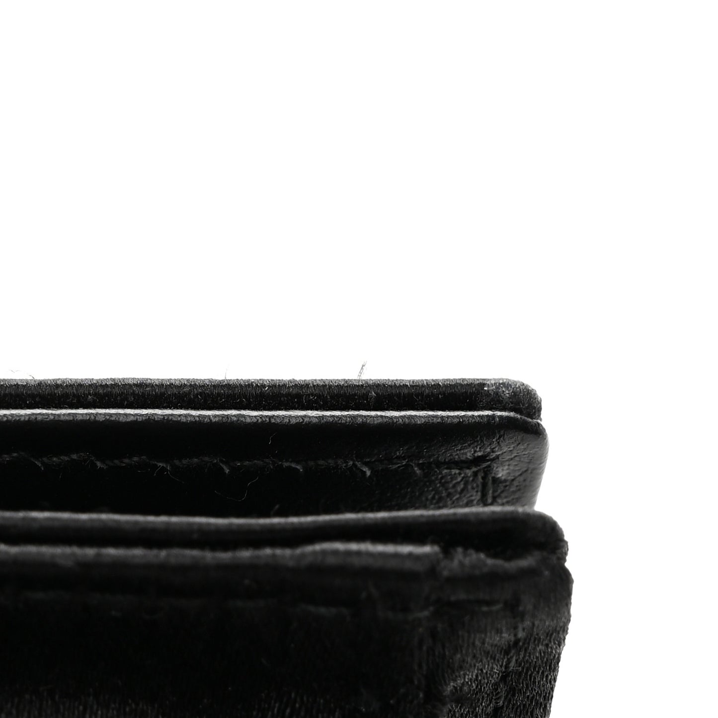 Satin Crystal Metal Triangle Logo Card Holder With Strap Cristal