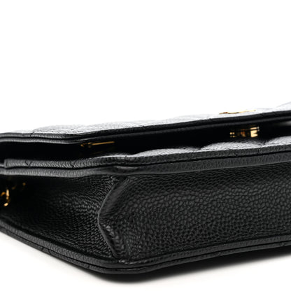 Chanel Caviar Quilted Wallet on Chain WOC Black 9 of 11