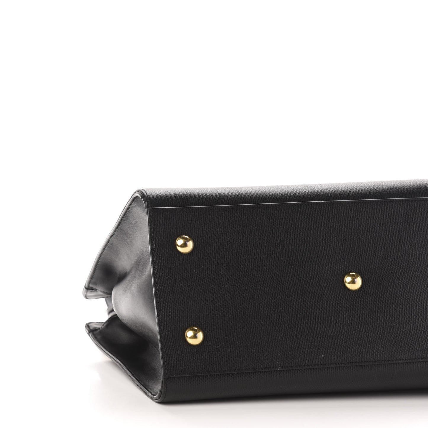 Textured Calfskin Small Classic Y Cabas Black