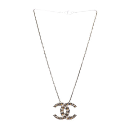 Chanel Resin Along The Nile CC Pendant Necklace Gold Orange 3 of 6