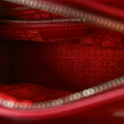 Christian Dior Patent Cannage Medium Lady Dior Red 5 of 10