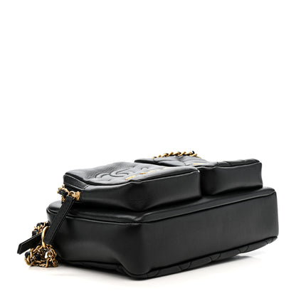 Chanel Calfskin Quilted Large Camera Case Black 4 of 10