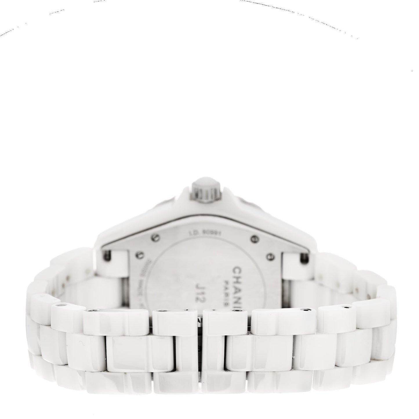 Stainless Steel Ceramic Diamond Pave Bezel 42mm J12 Automatic Watch White