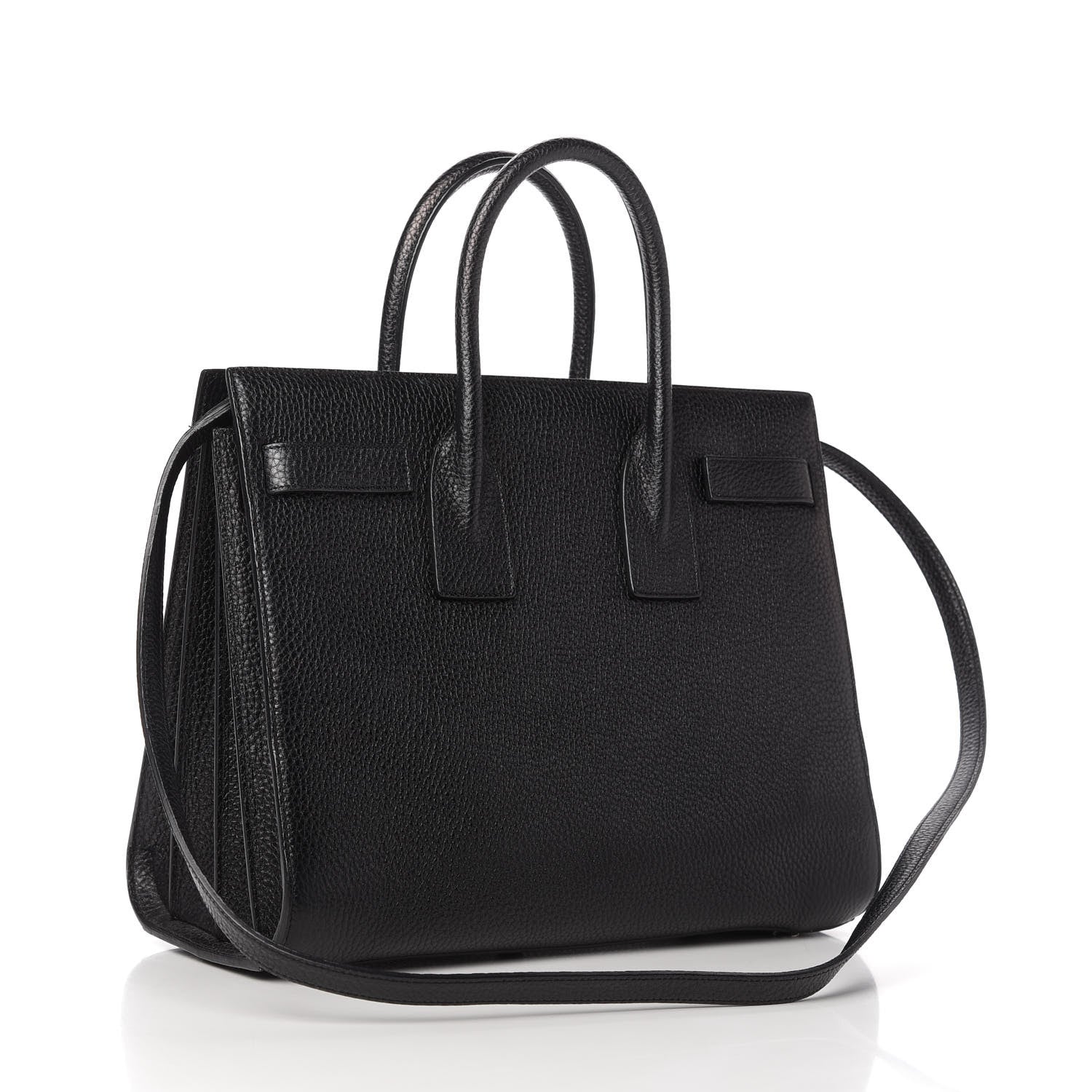 Saint Laurent Grained Calfskin Small Sac De Jour Black 5 of 12
